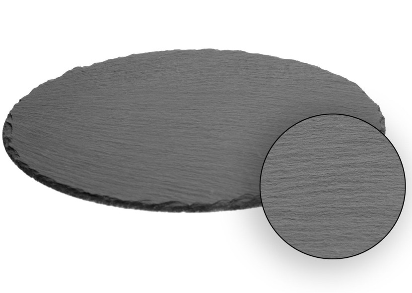 Kamienny talerz Łupkowy 22 cm okrągły do sushi obiadowy