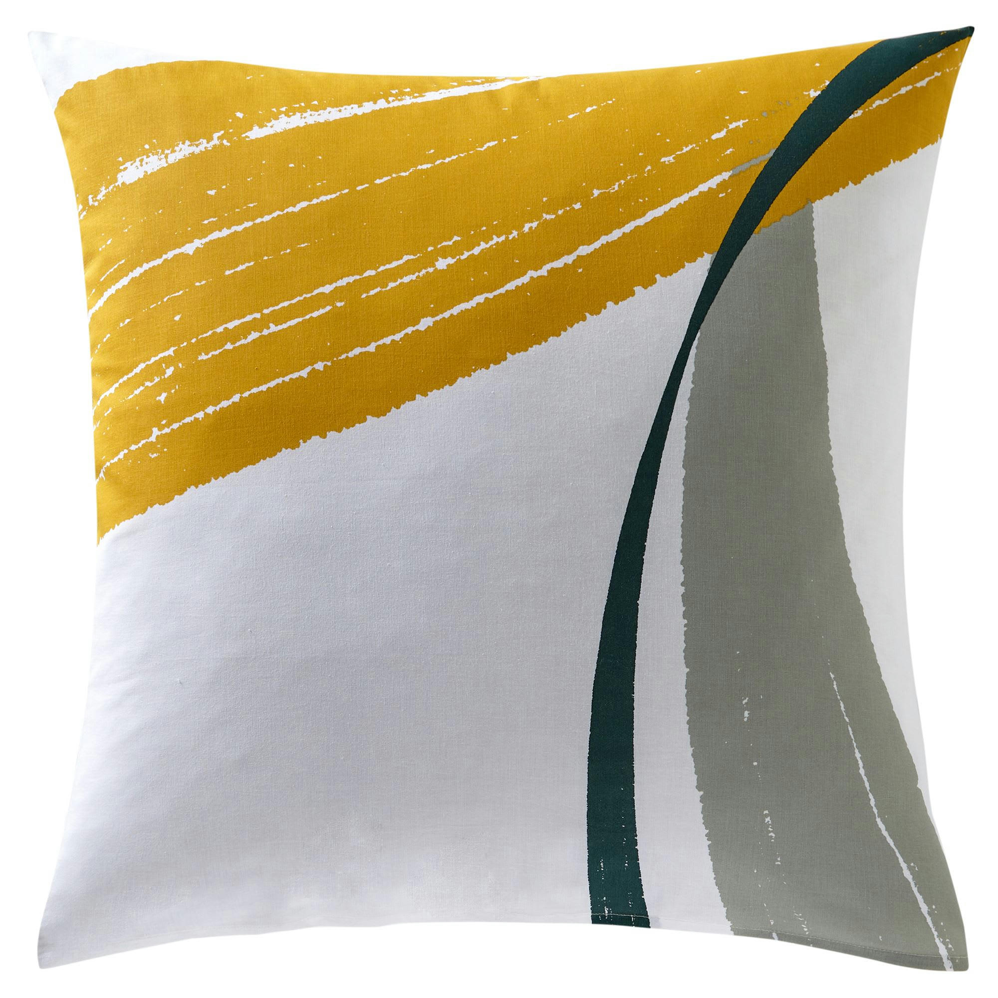 ABSTRACT - Taie sac 63x63 gris en coton