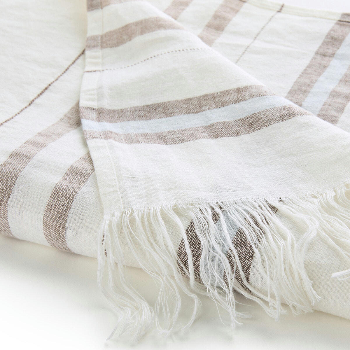 Plaid fouta lin rayé, Lagoa