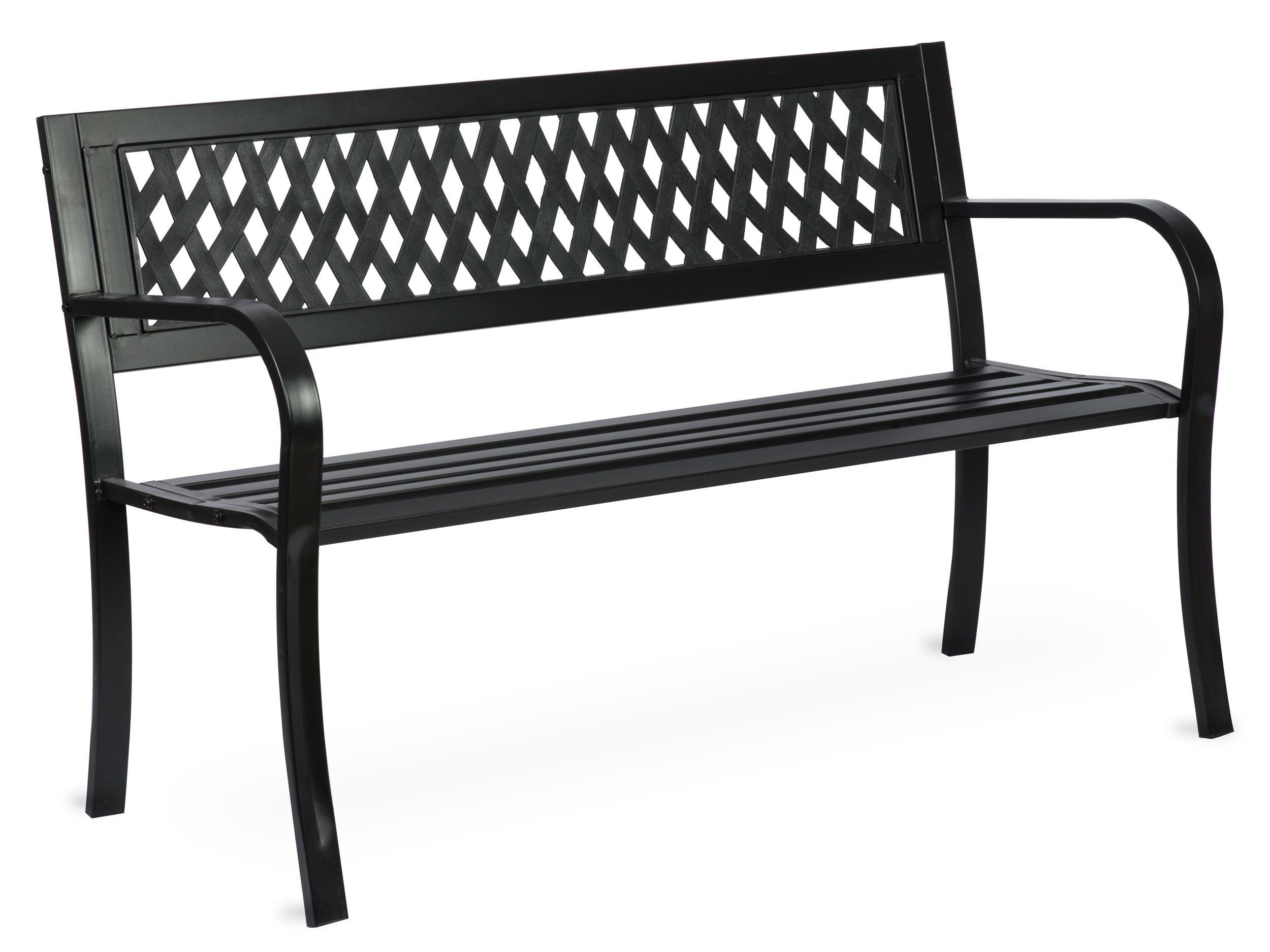 Ławka ogrodowa parkowa metalowa 125x49x77 cm Sofotel