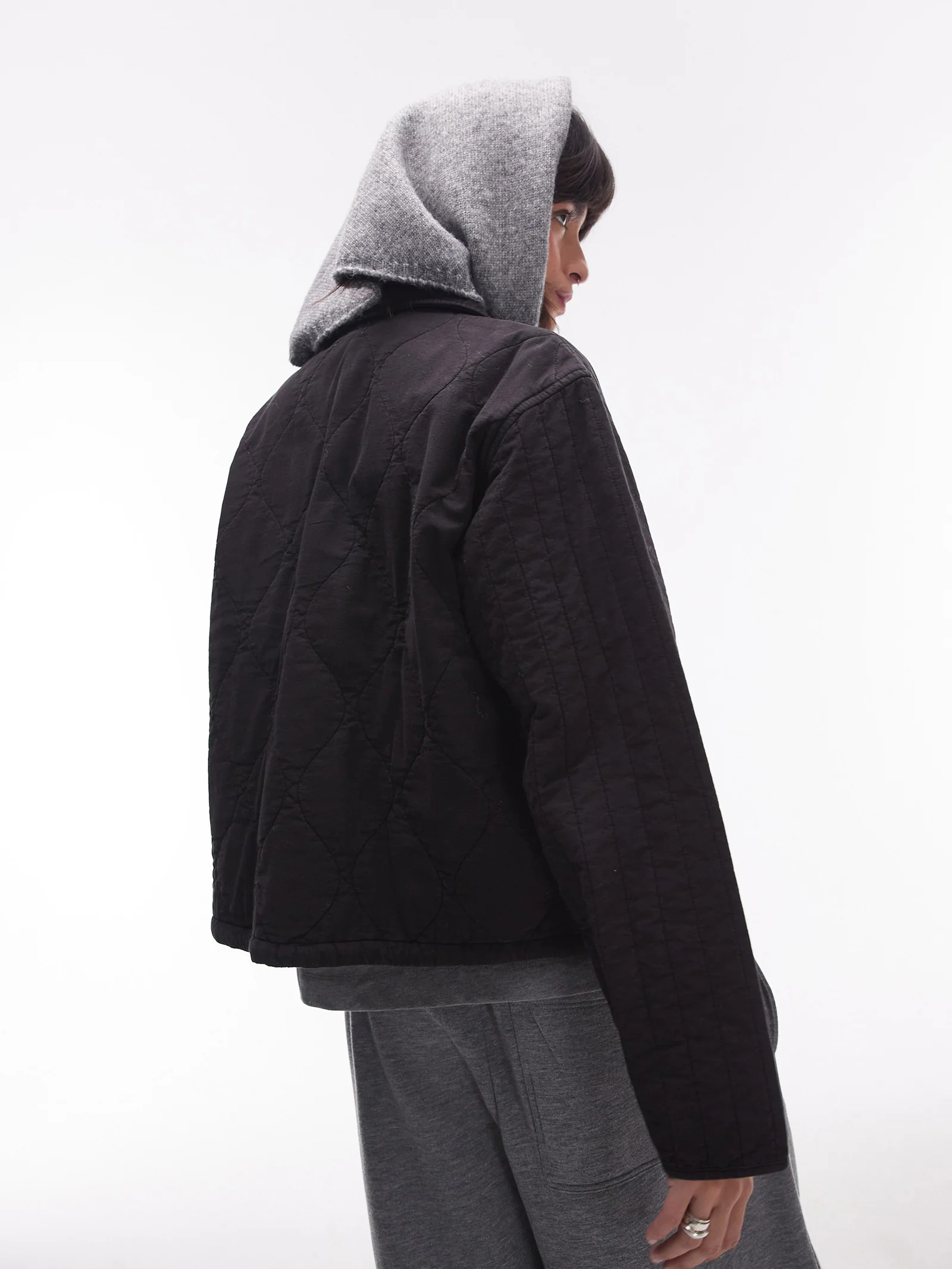Line Jacket With Quilting