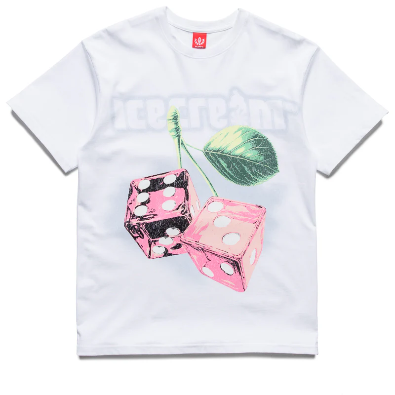 Ice Cream Cherries Tee - White
