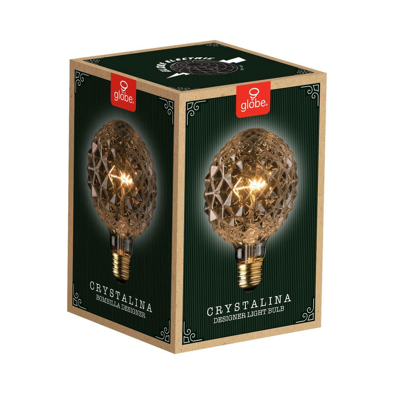 Globe Electric Clear Glass Dimmable Incandescent Light Bulb, 220 Lumens, Soft White, 40W