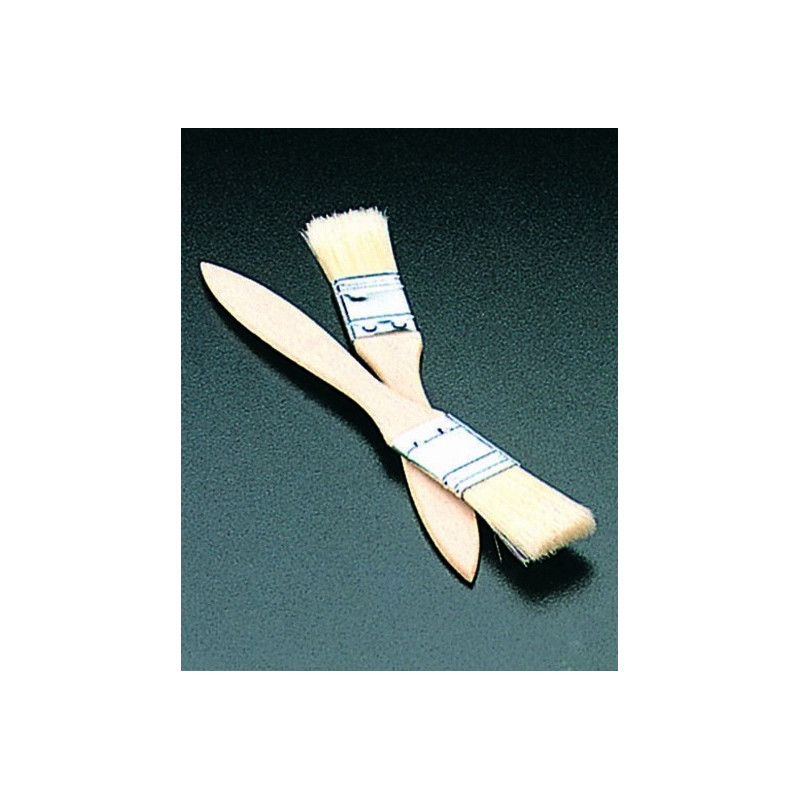 Pinceau pour pâtisserie avec manche en bois 2 pièces