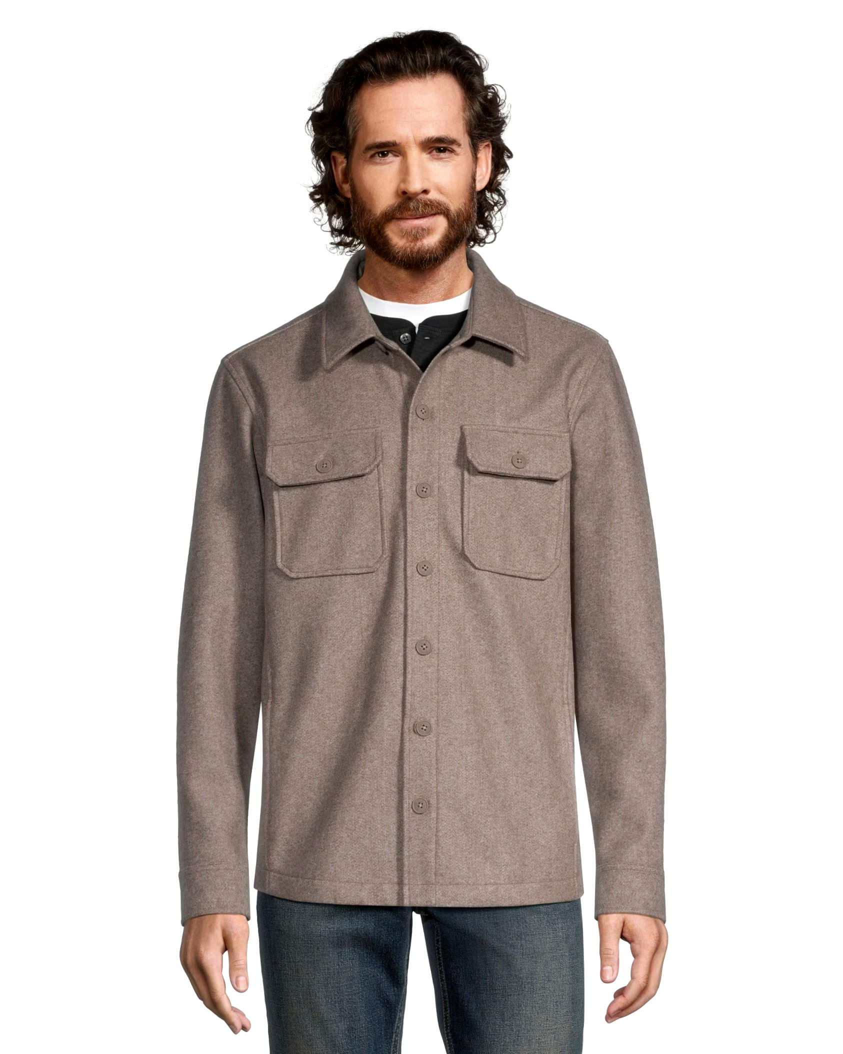 Denver Hayes Men's Wool-Like Shacket