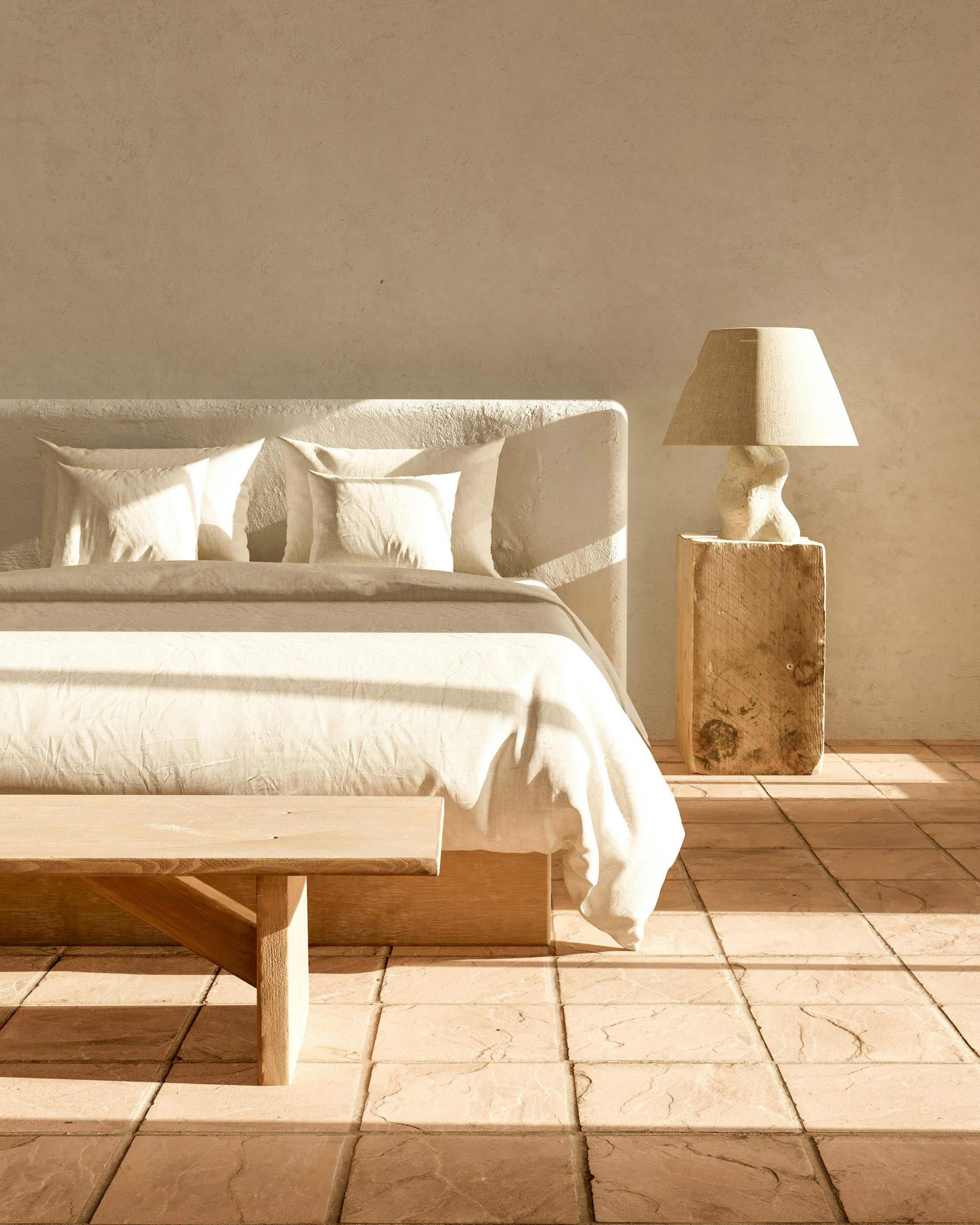 PURE MENORCA - Housse pour couette 150x220+1 quadrant en lin lavé et coton naturel.