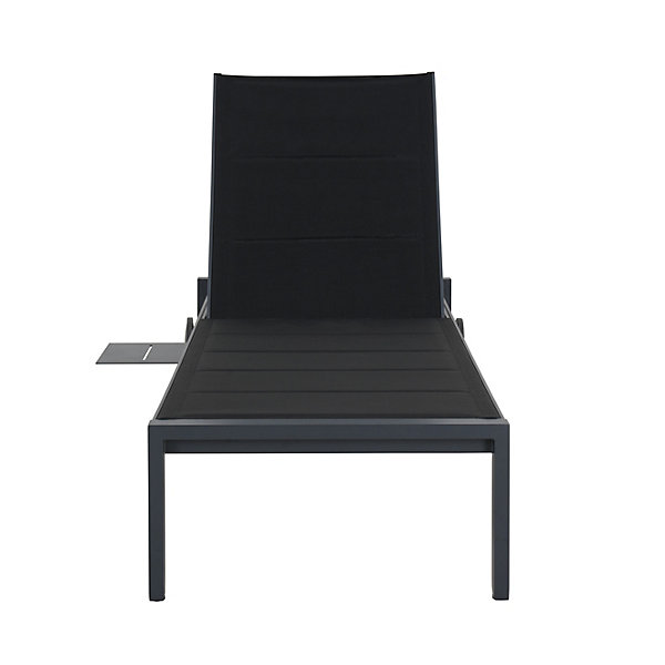 Bain de soleil en aluminium gris Izza
