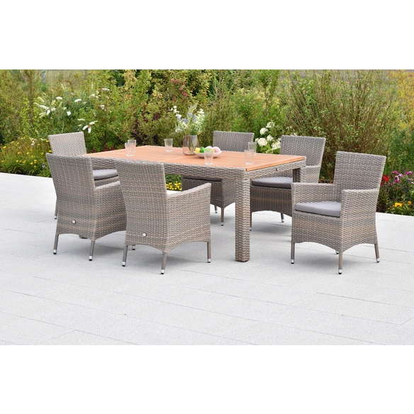 Gartenmöbel-Diningset »Teneriffa«, 7 tlg., 6 Sitzplätze, Aluminium