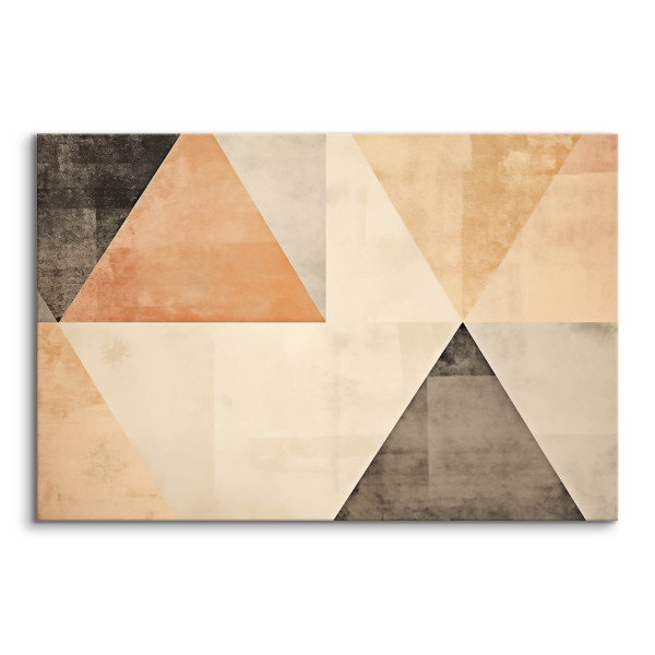 Obraz Ścienny Do Salonu Abstrakcja Trójkąty Wzór Geometryczny Boho 30x20cm