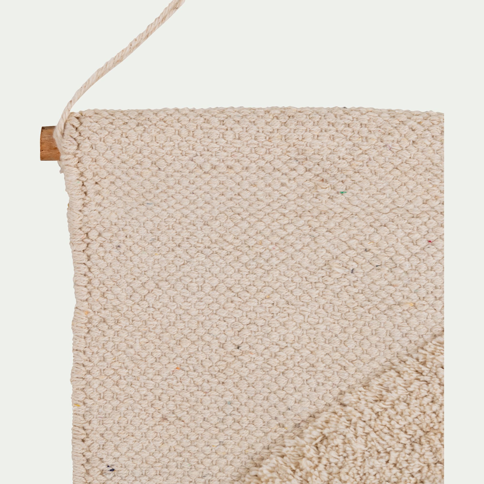 ESTOUL - Tenture murale en coton H118xL78cm - blanc