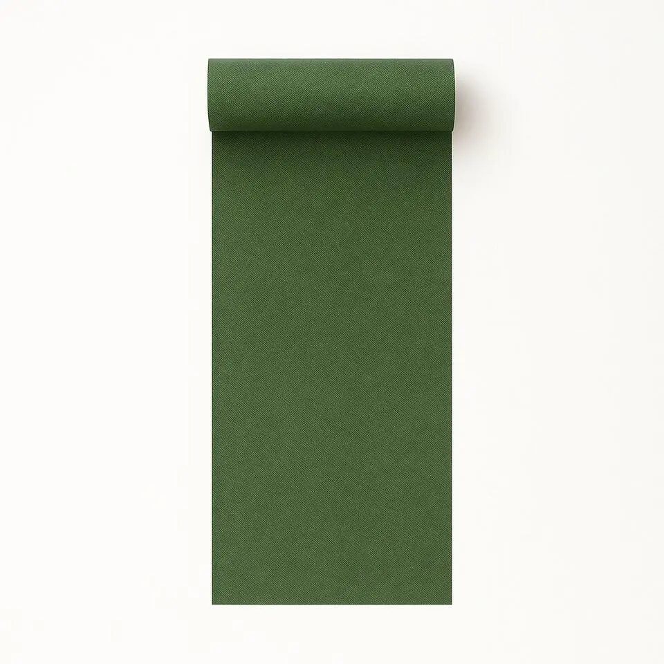 Dutch Wallcoverings Vliesbehang Arcadia uni happy texture - groen - 10m x 53cm