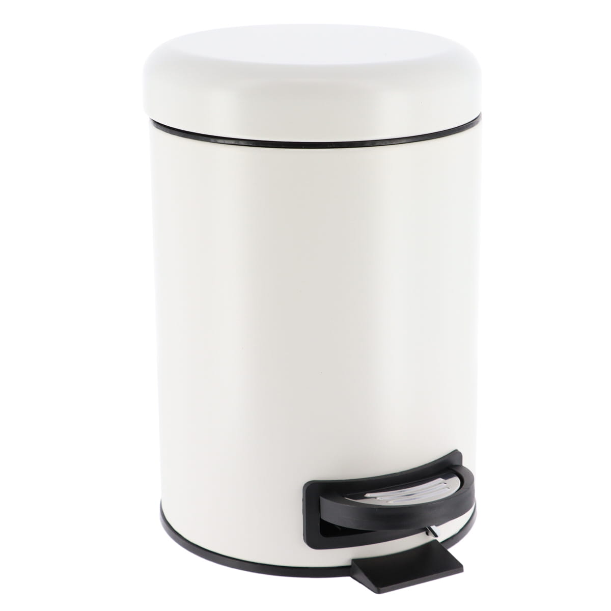 Balde wc branco mate SOFT close em metal 3l