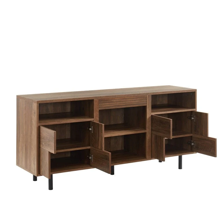 60'' Wood Media Console TV Stand Classic Entertainment Center