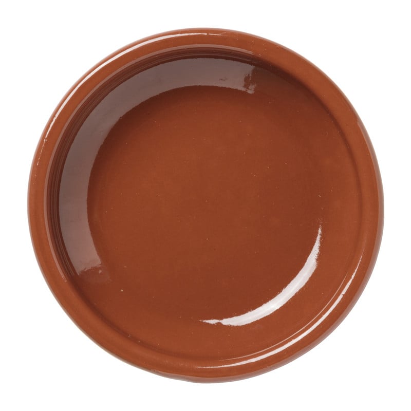 Tapas schaaltje klei - bruin - &Oslash;12 cm