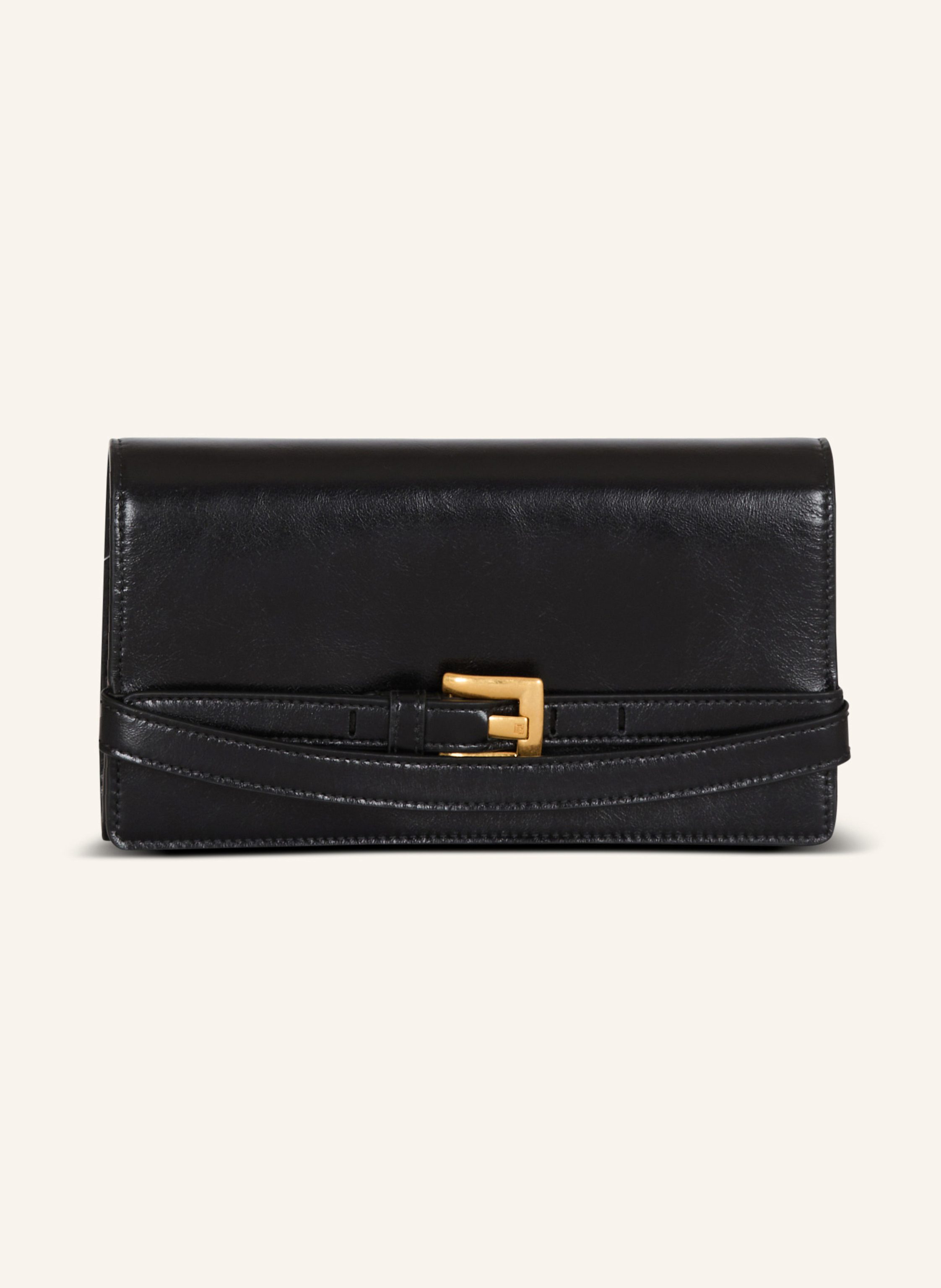 BALMAIN Brieftasche Shuffle mit Kette aus Kalbsleder