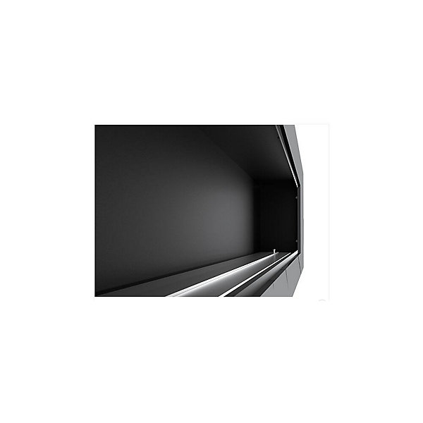 Foyer encastrable au bioéthanol SimpleFire Frame 1200 avec vitre - Noir mat