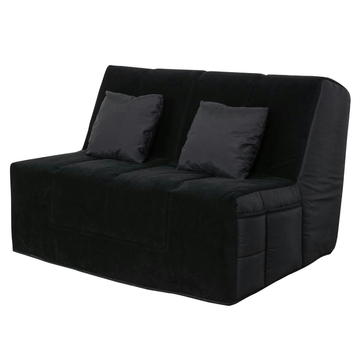 - Banquette BZ WASHINGTON 140 x 190, matelas Simmons, angel noir