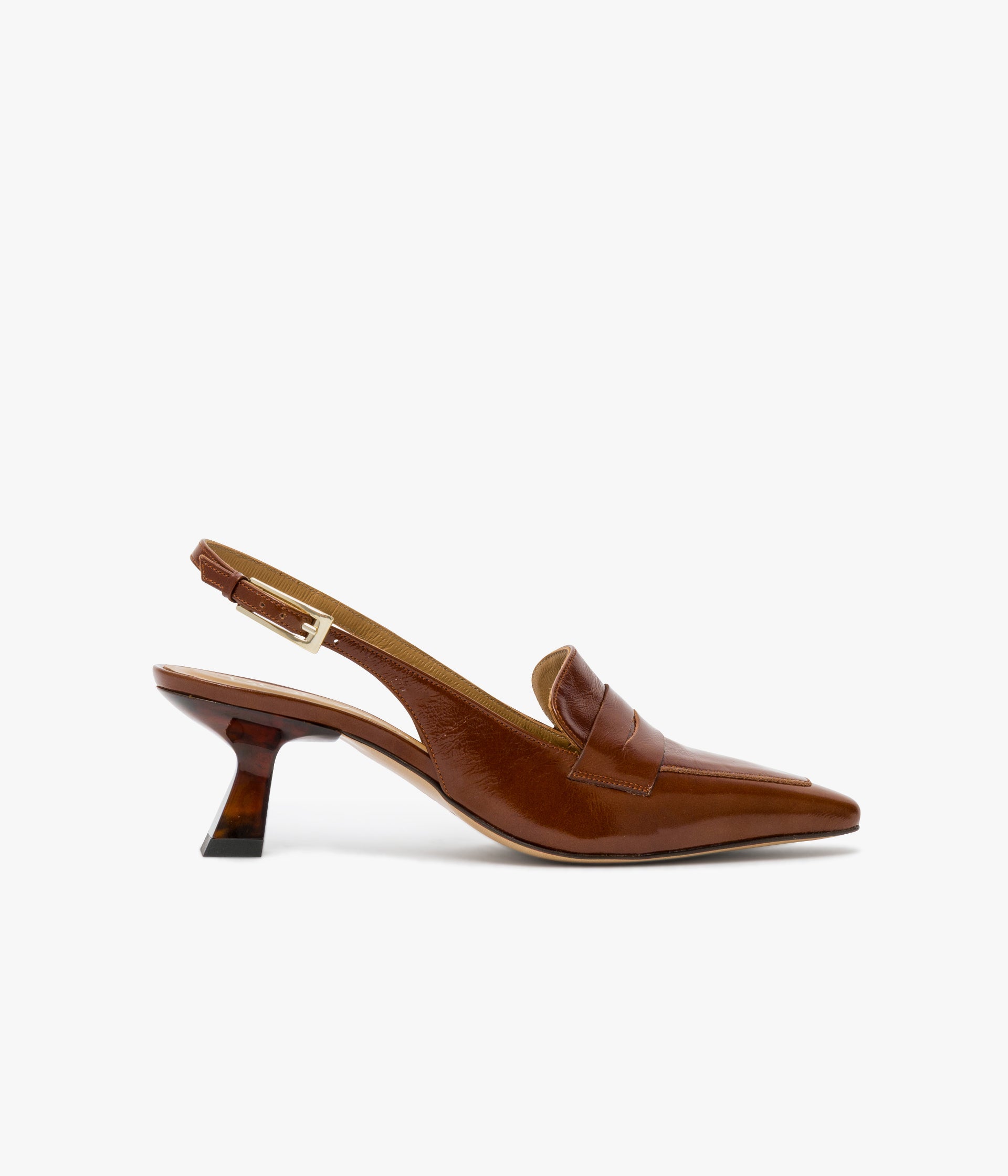 Escarpin slingback Carla cognac