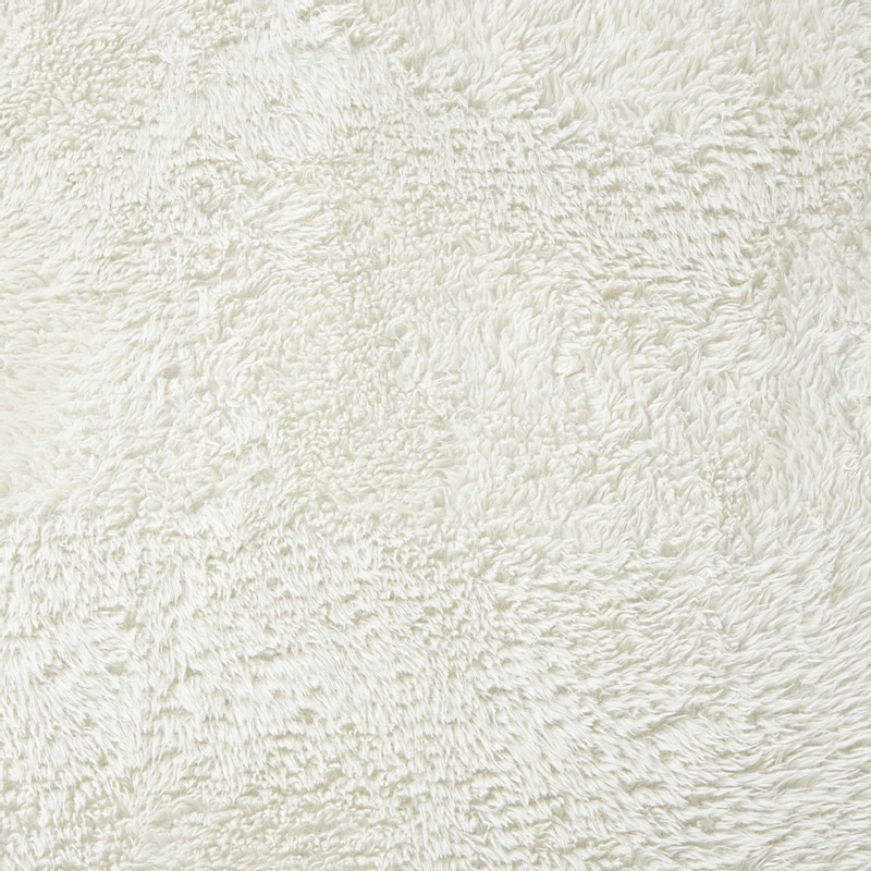 Vloerkleed fluffy ovaal - wit - 120x180 cm