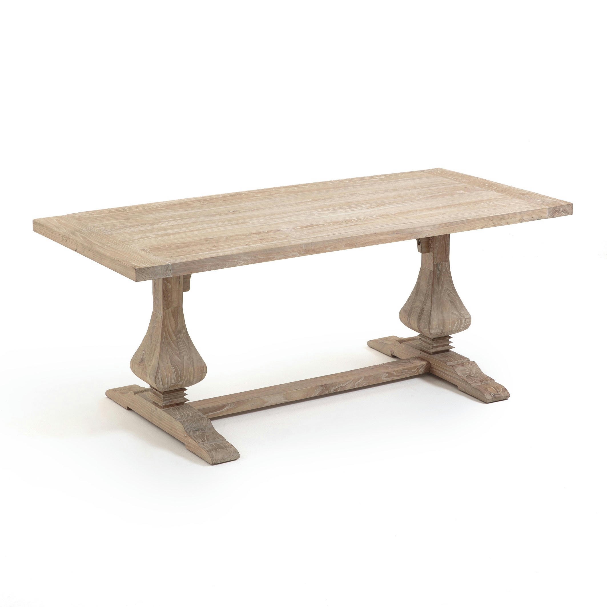 Table rectangulaire orme massif, Lorette
