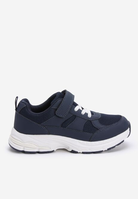 Younger Boys Navy Runner Trainers