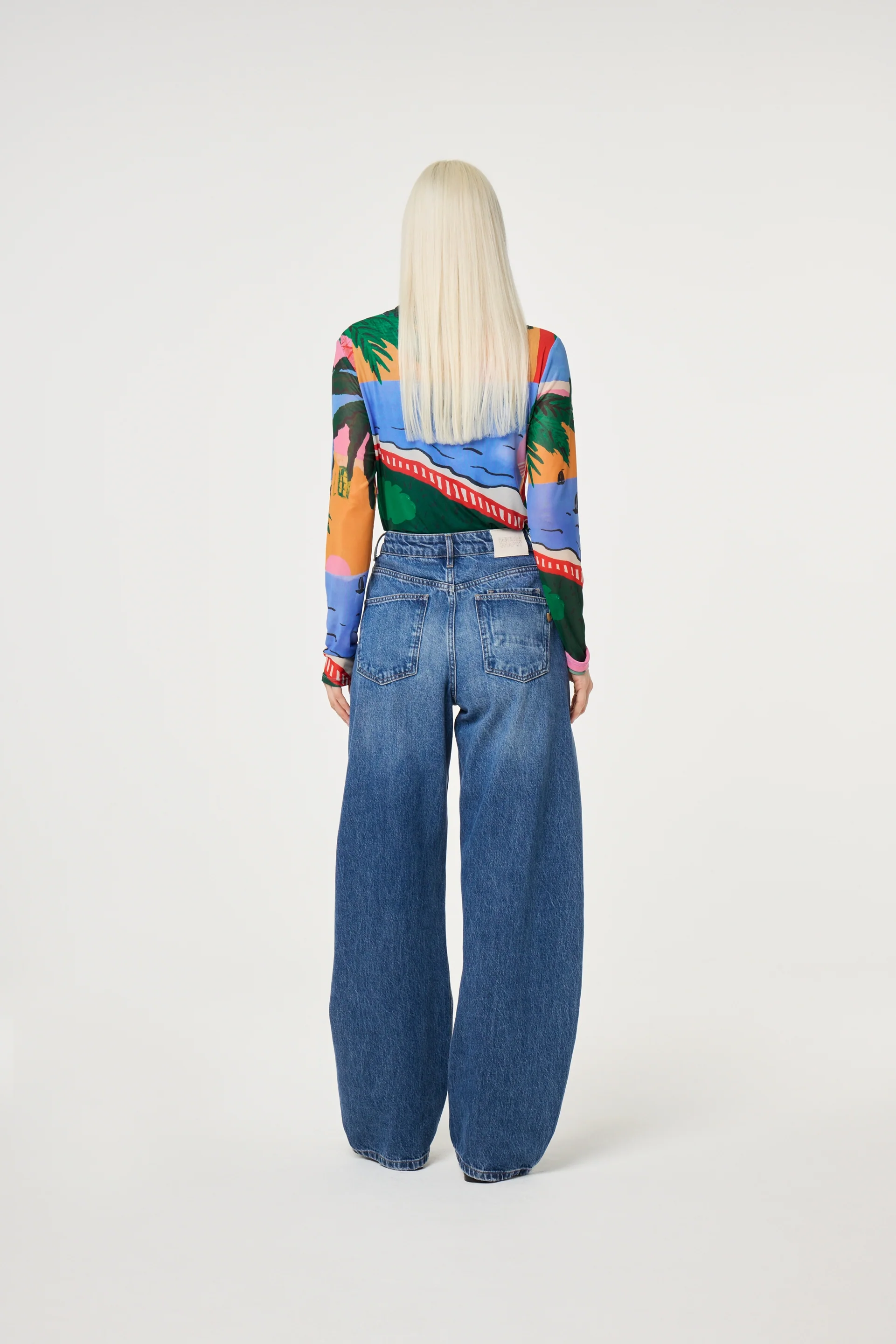 Jane Top | Marina Blue/Evergreen