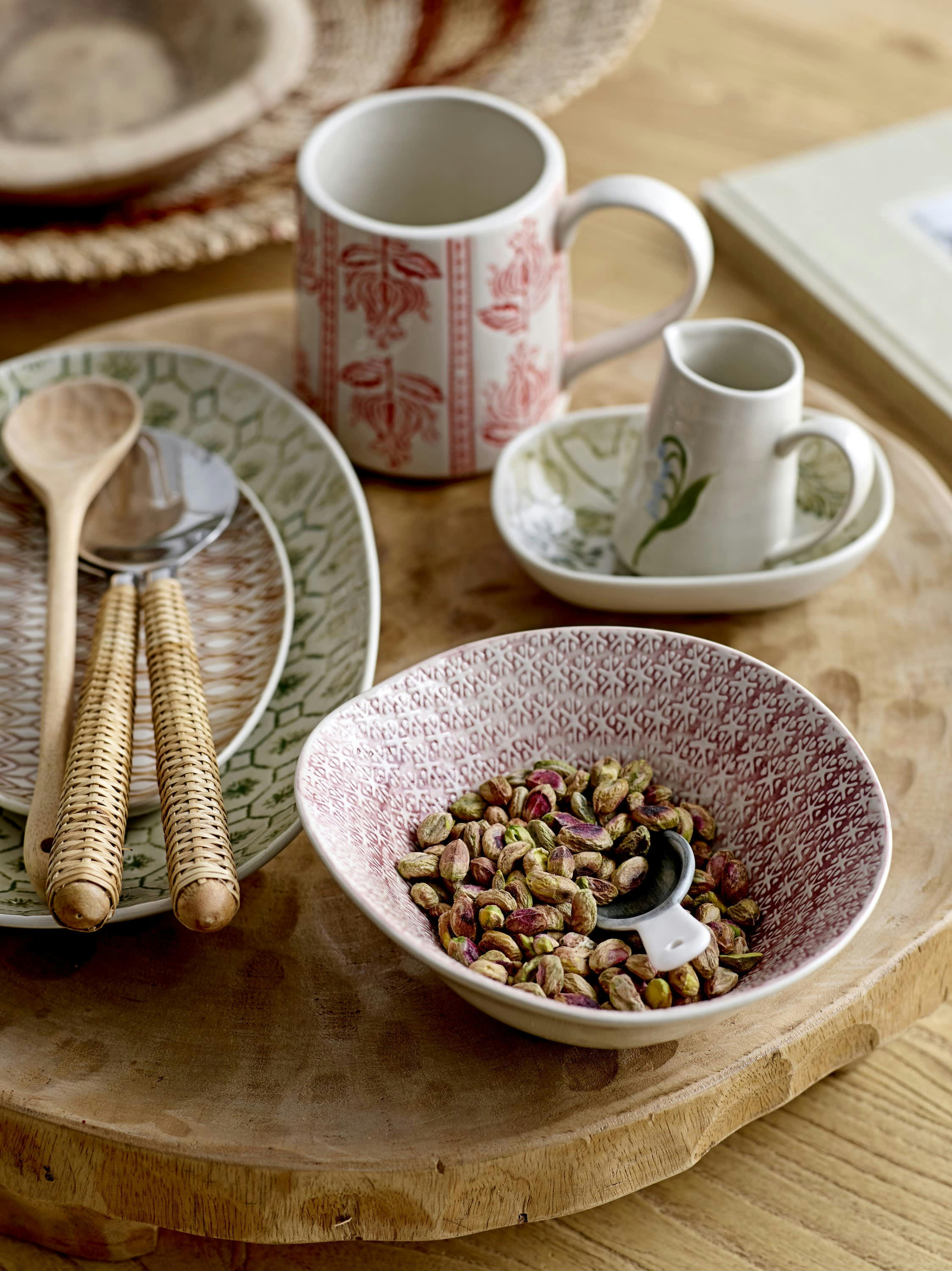 VIOLA - Set de 4 plats de service en grès multicolore