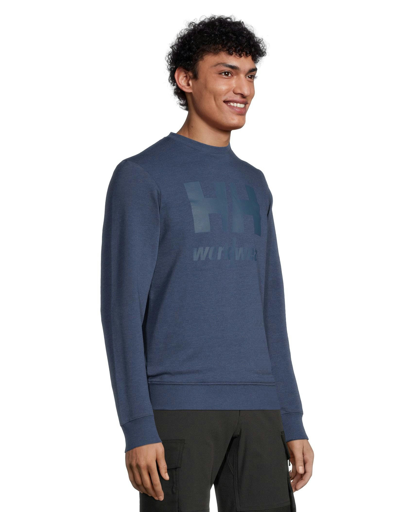 Helly Hansen Workwear Men's Chest Logo Crewneck Work Sweatshirt