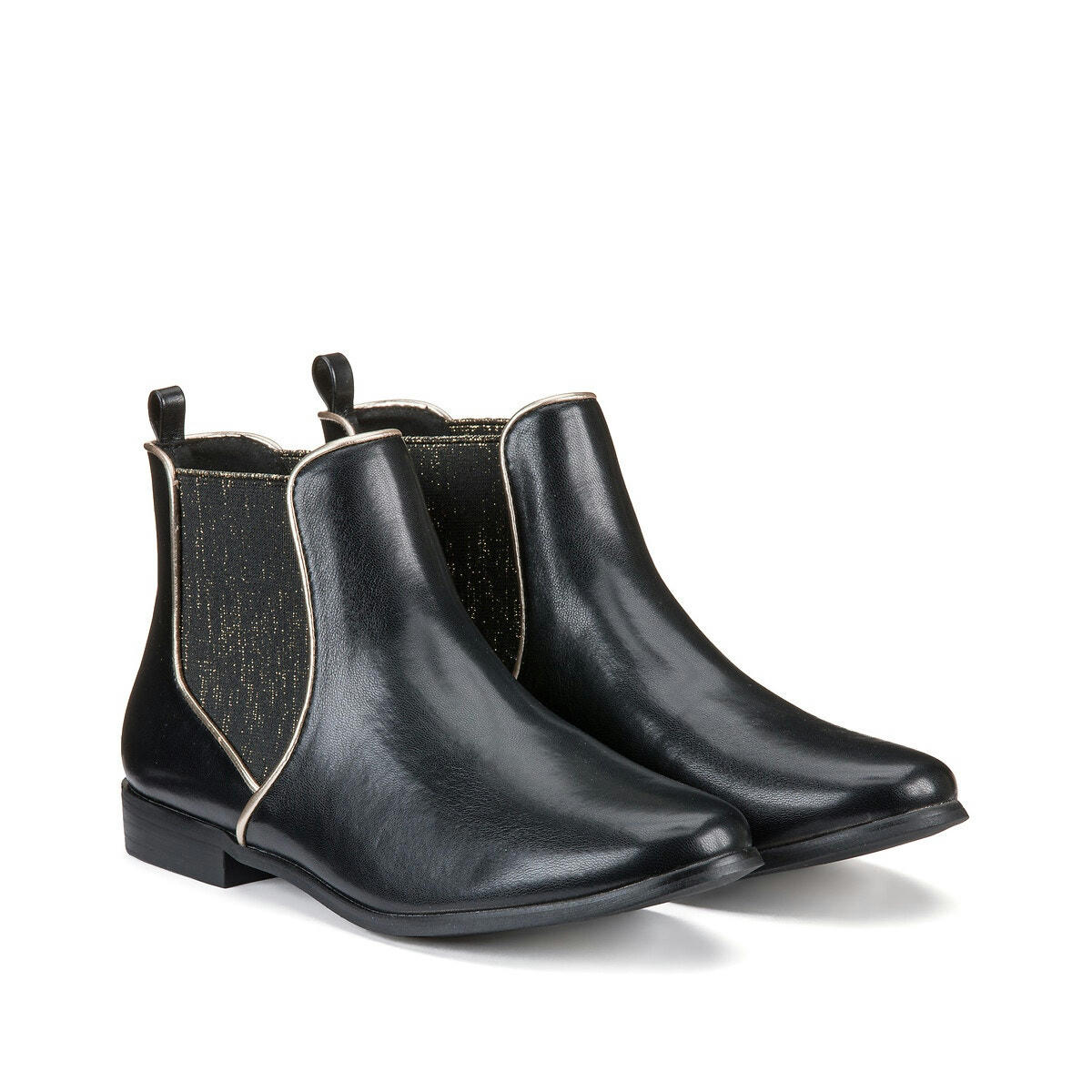 Boots chelsea détail doré