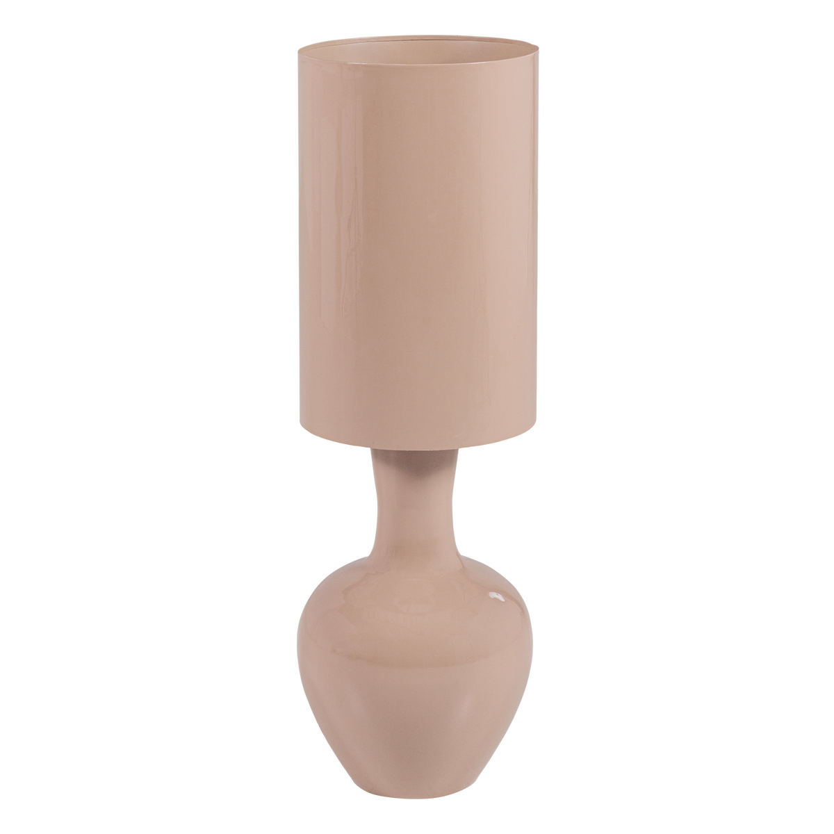 WOOOD tafellamp xl Loa - Metaal - Hoogglans Lichtroze - 100x33x33