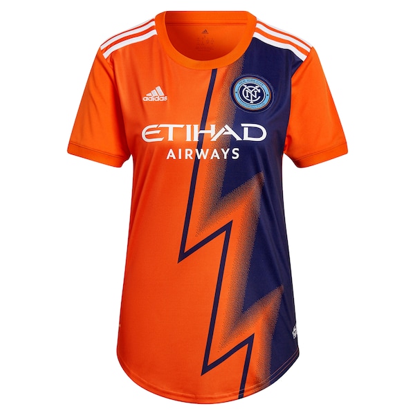 Tayvon Gray New York City FC adidas Women's 2022 The Volt Kit Replica Player Jersey - Orange