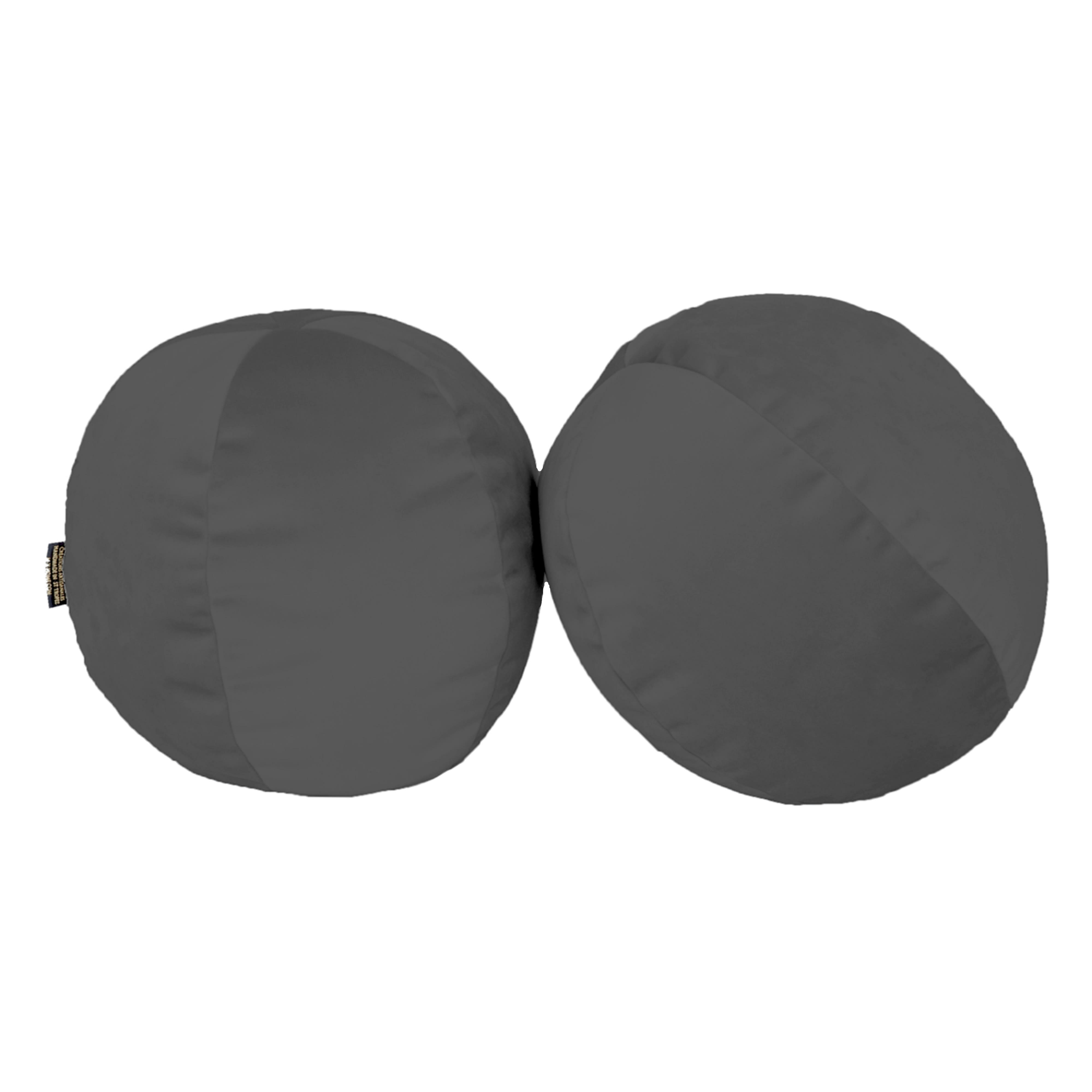 - Coussin balle en velours noir