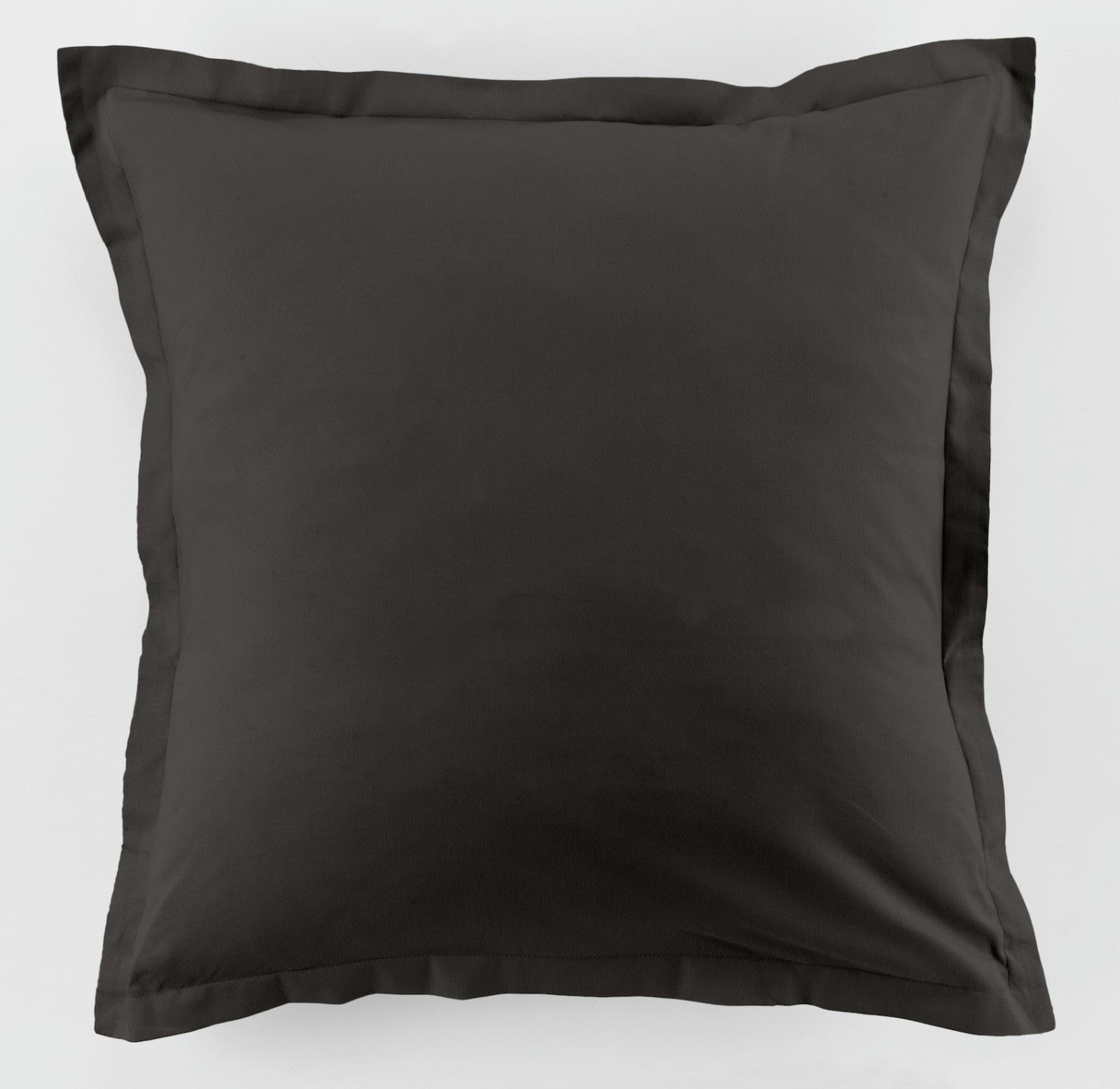 UNI BP - Taie d'oreiller coton gris 63x63 cm