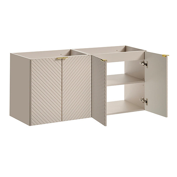 Meuble sous-vasque 120cm 4 portes Manoa Cachemire