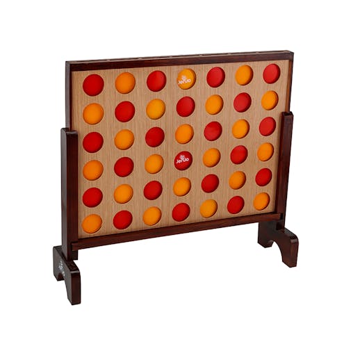 Hardwood Mega Four In A Row Style Game Set 69x79cm Giant Sized Games Jenjo Games