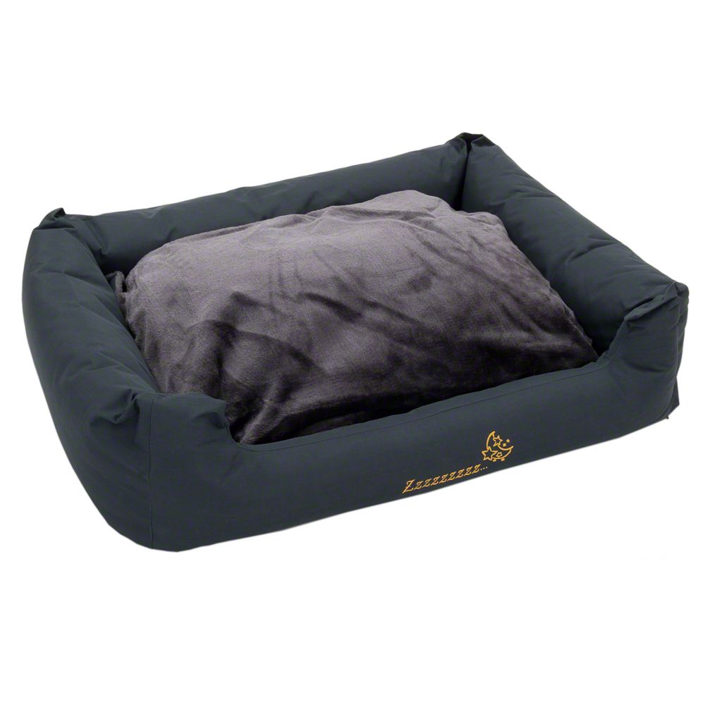 Dog bed Sleepy Time grey with cushion