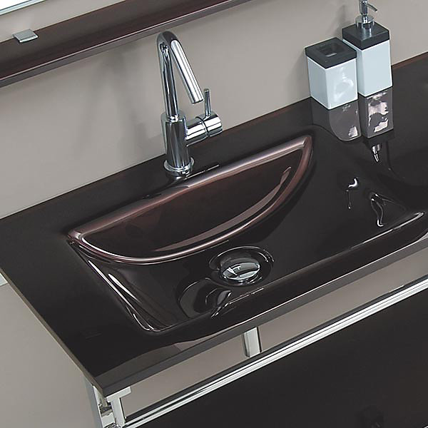 Meuble de salle de bain marron Aïda - Marron