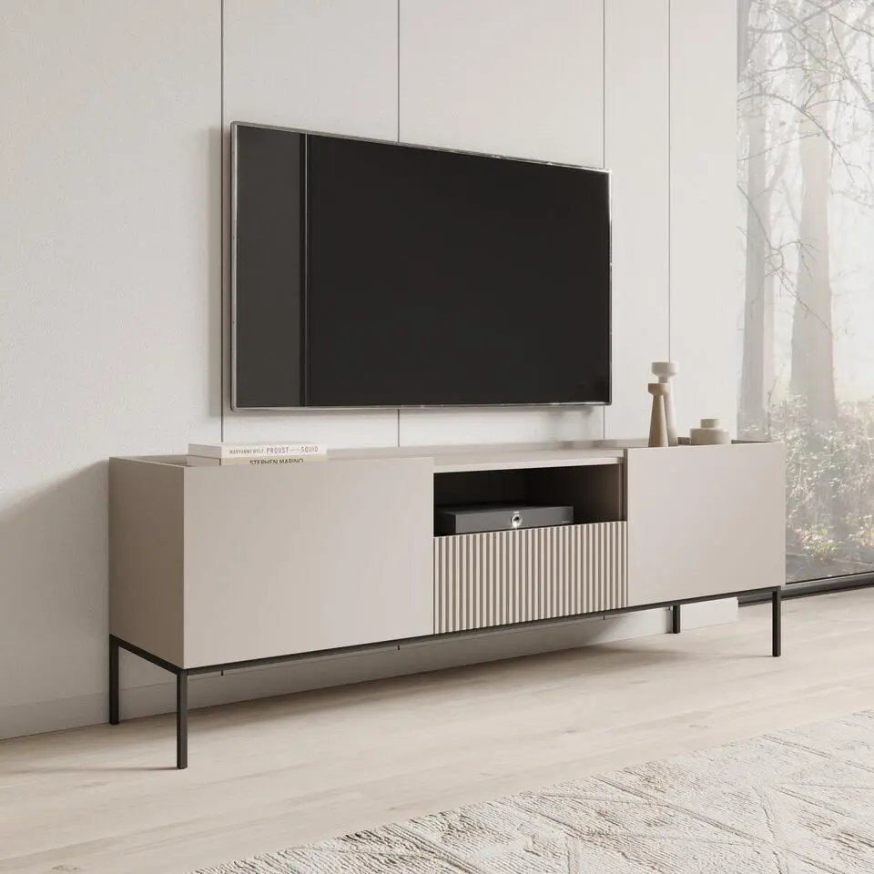 Meubella - Capri - TV-Meubel - Beige - 180 cm