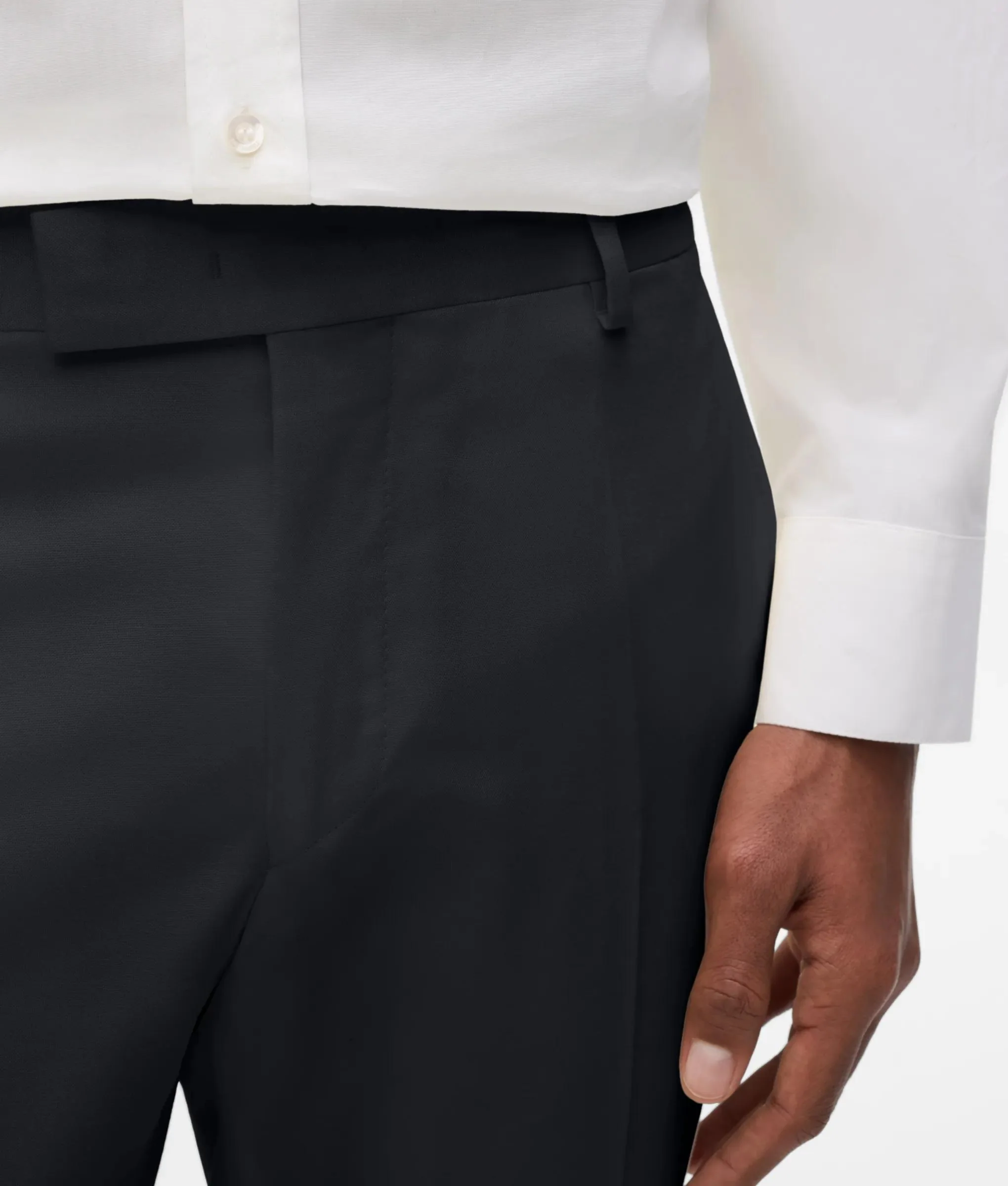 Pantalon en laine mélangée