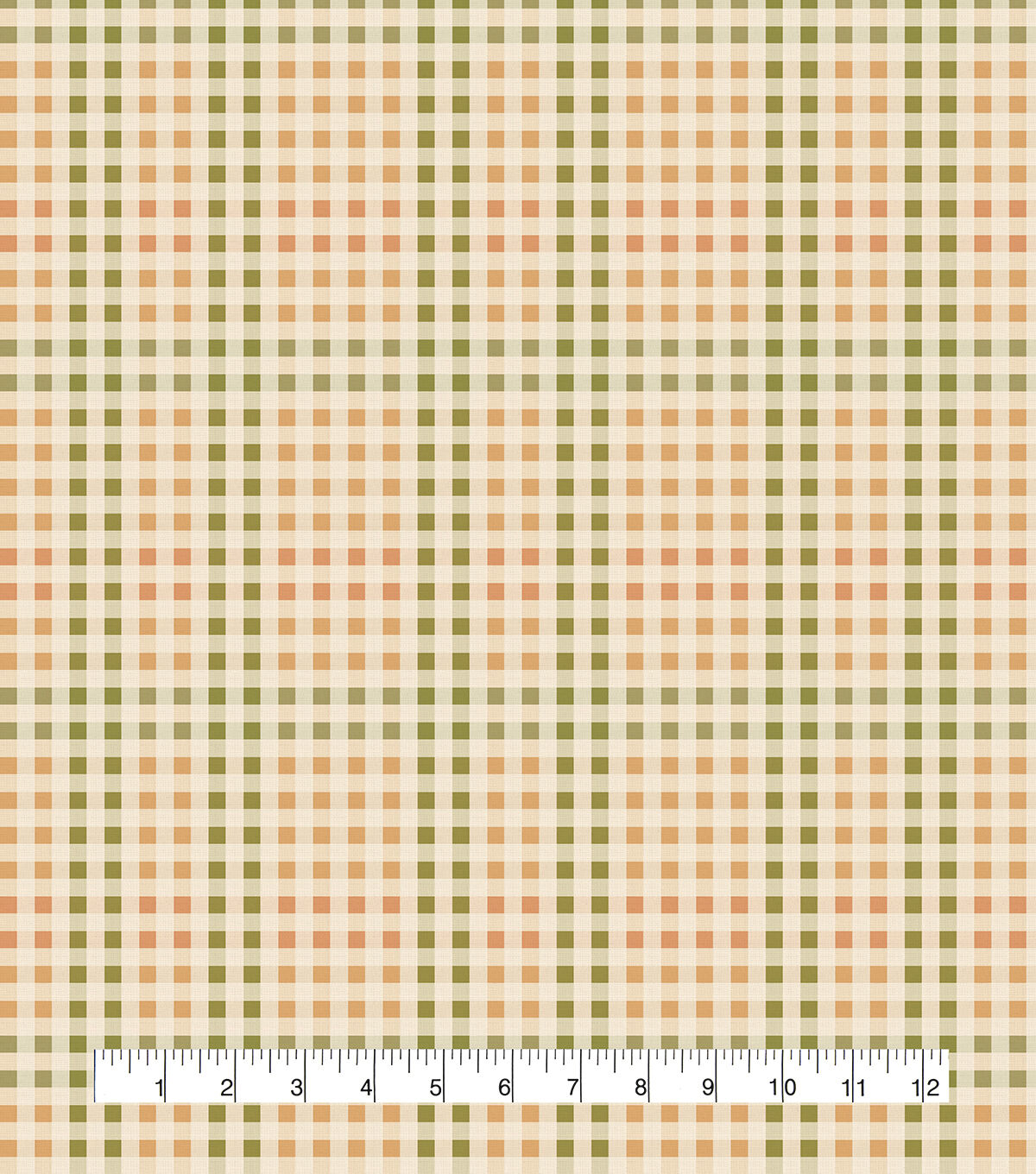 Harvest Yellow Green Plaid Harvest Cotton Fabric