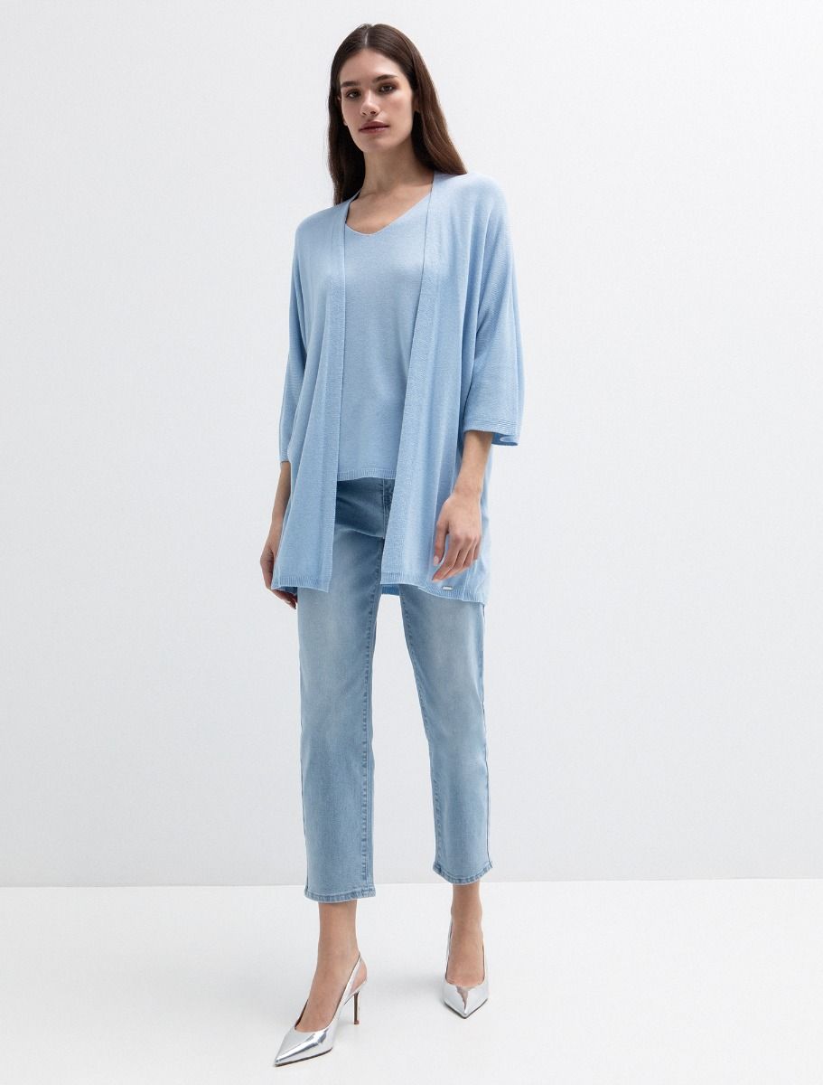 Ανοιχτή ζακέτα με μείγμα από modal