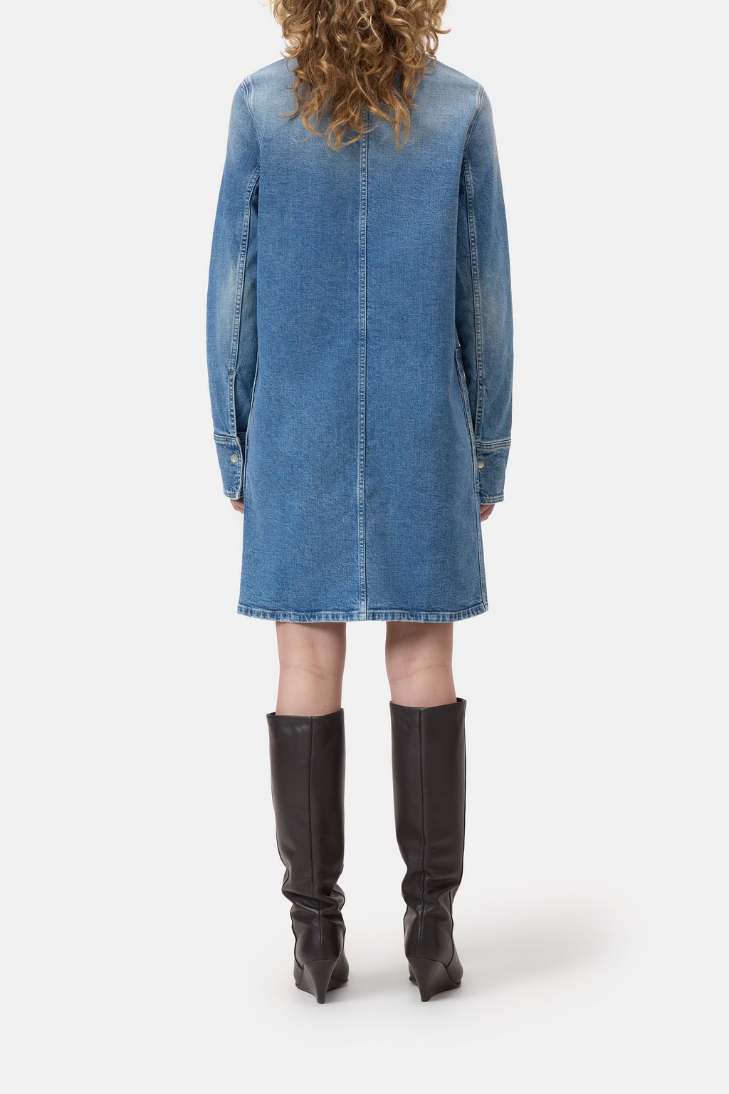 Utility-Hemdkleid aus Denim