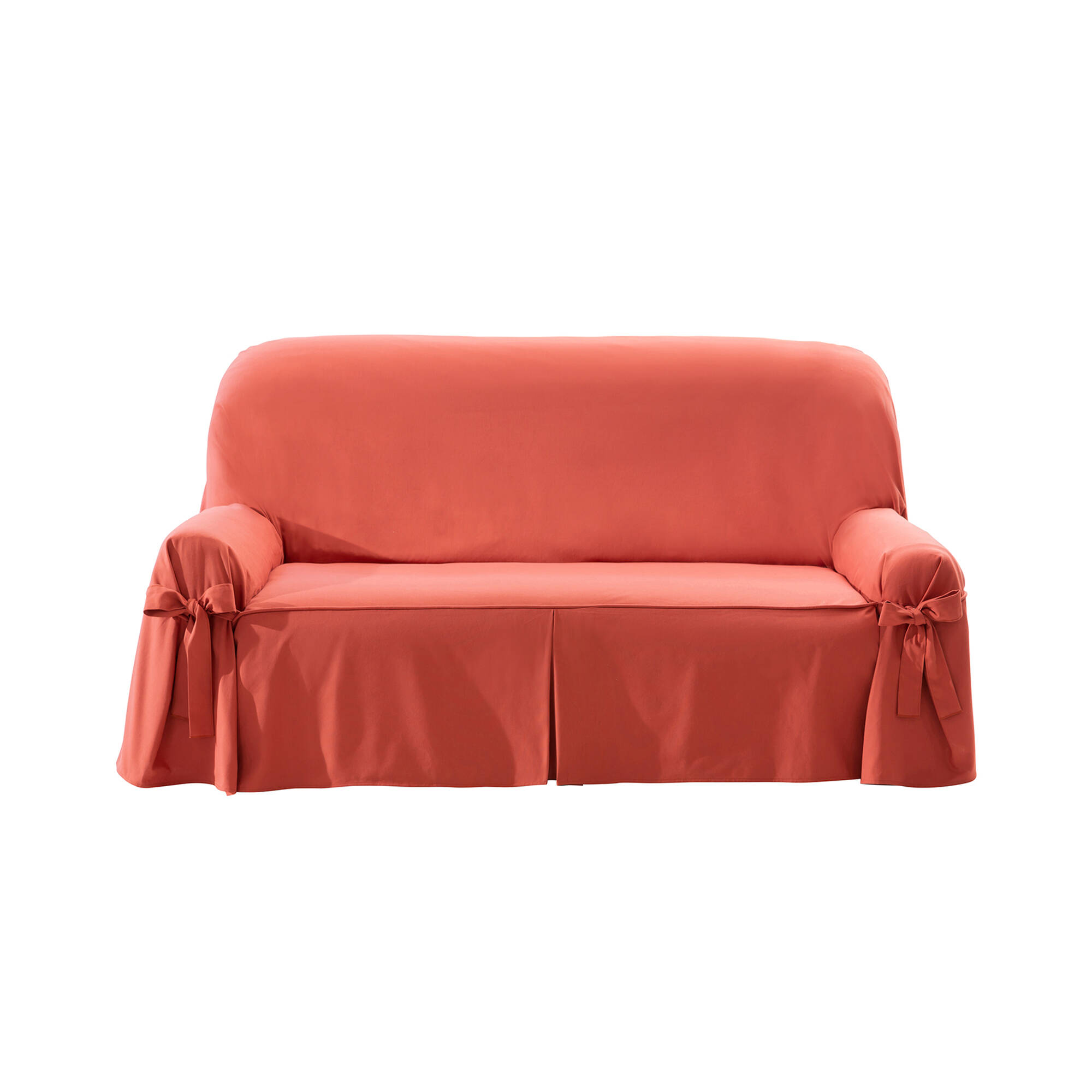 Housse bachette coton uni nouettes fauteuil canapés