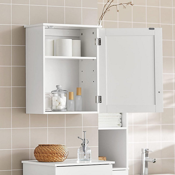 Meuble de Rangementde Salle de Bain Armoire Suspendue, BZR19-W, SoBuy