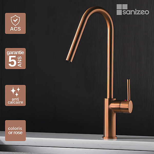 Mitigeur de Cuisine KENIA Or Rose - GCE020/ORC IMEX PRODUCTS