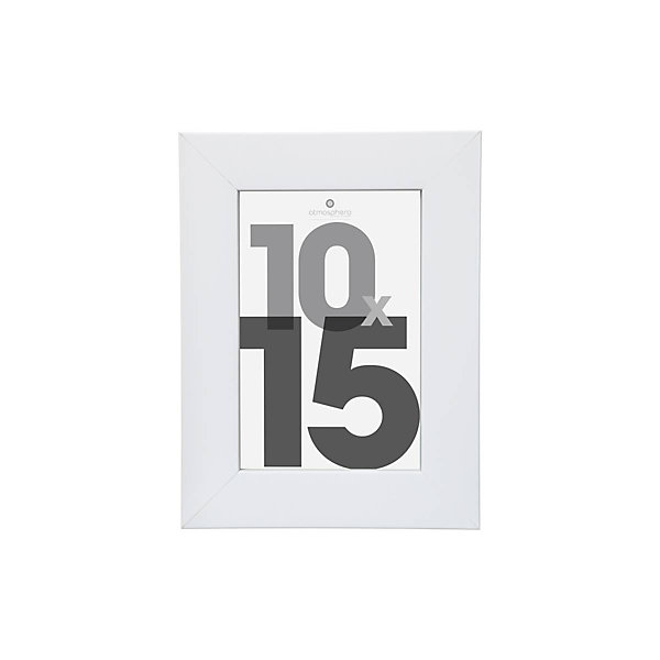 Cadre photo Lise - bois et verre - blanc - 10x15 cm - Atmosphera