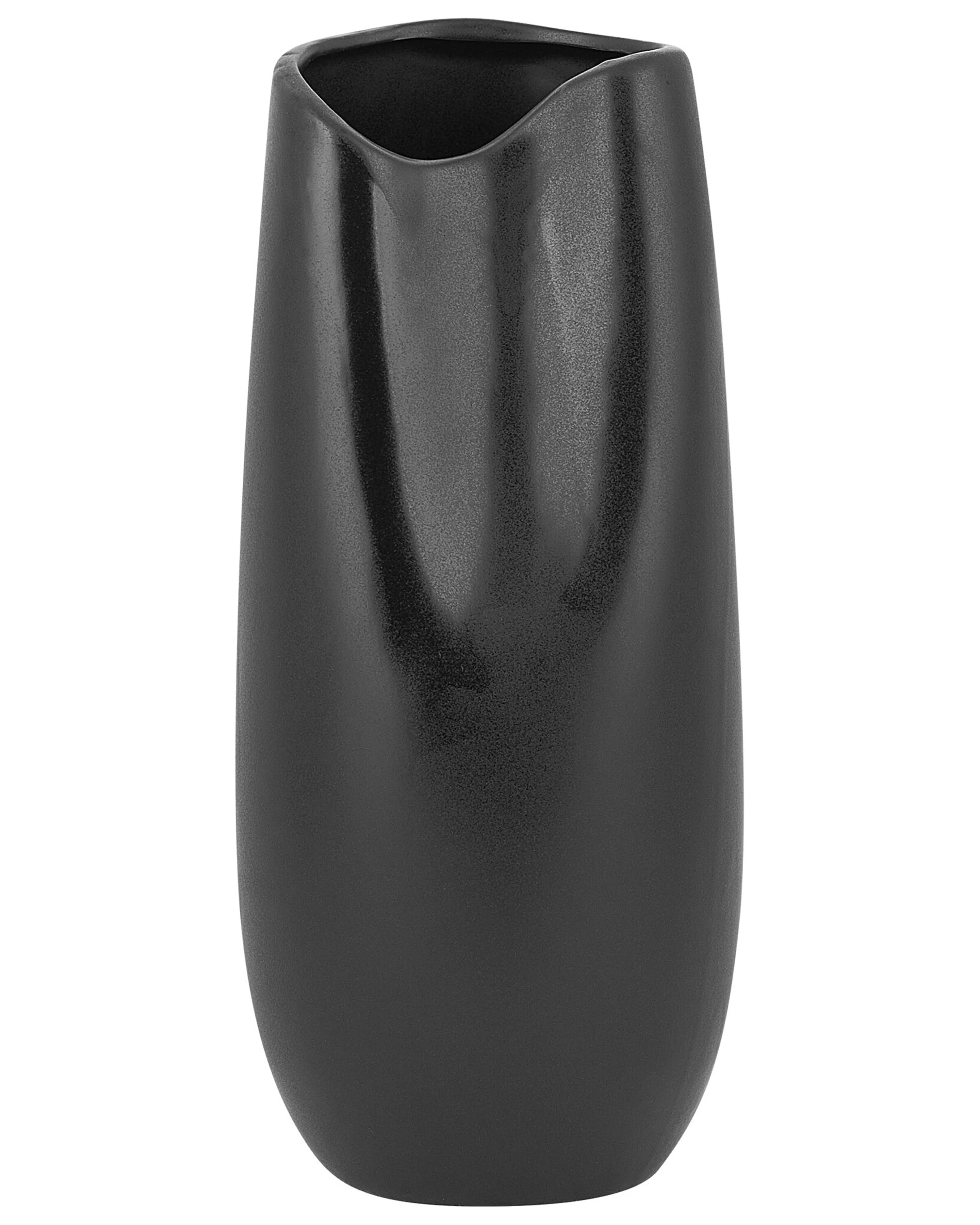 Decorative Vase DERBE Stoneware 32 cm Black