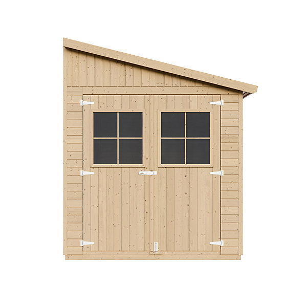 Abri de Jardin en Bois (avec paroi latérale)- 10 m2 - M341A - Timbela