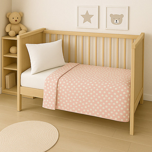 Couette Bébé Imprimée Pois - 80x120 - 16084-4