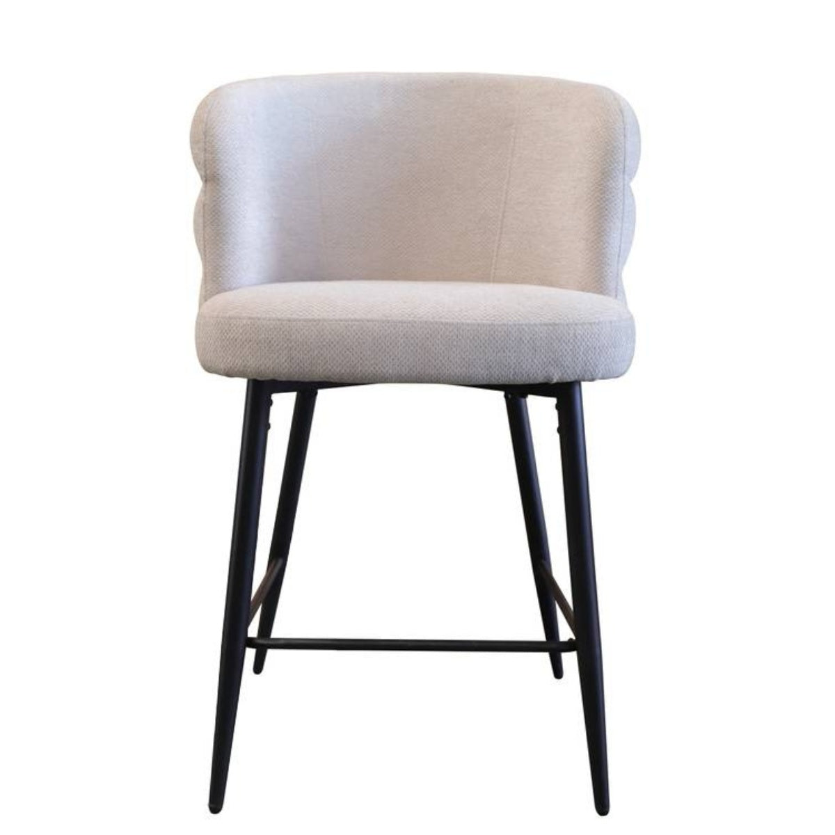 DÉJA Living Barstoel Félix - Taupe - Zithoogte 65cm - Set van 2